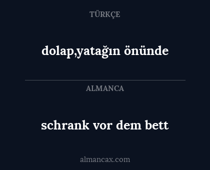 schrank vor dem bett - dolap,yatağın önünde