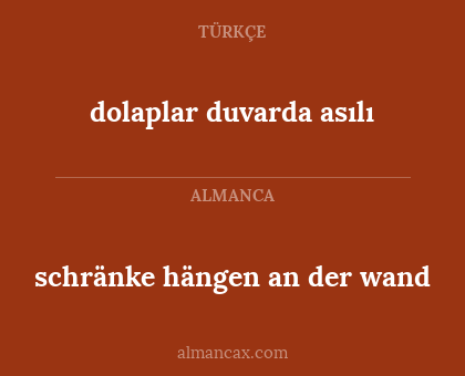 schränke hängen an der wand - dolaplar duvarda asılı