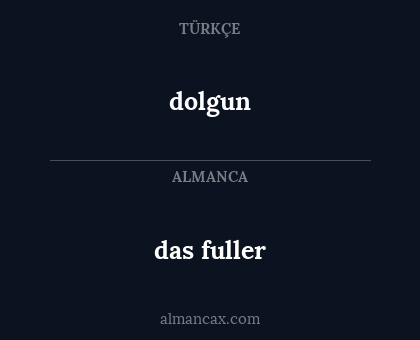 das fuller - dolgun