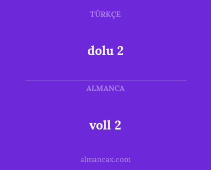 dolu 2 - voll 2