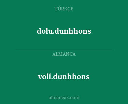 voll.dunhhons - dolu.dunhhons