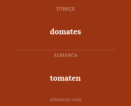 tomaten - domates
