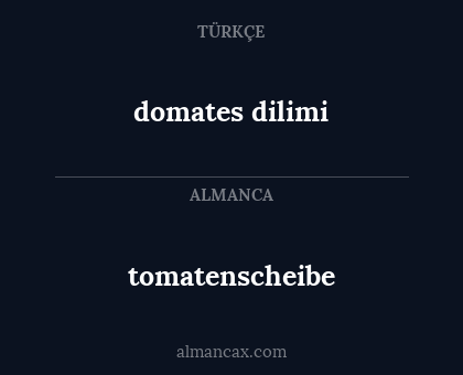 tomatenscheibe - domates dilimi