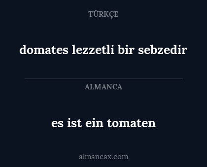 es ist ein tomaten - domates lezzetli bir sebzedir