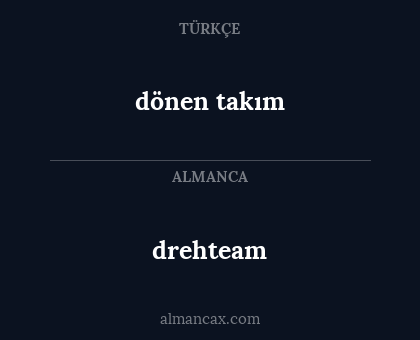 drehteam - dönen takım