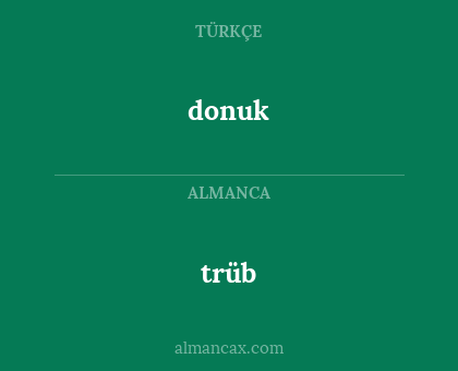 donuk - trüb