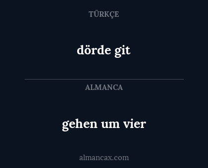 gehen um vier - dörde git