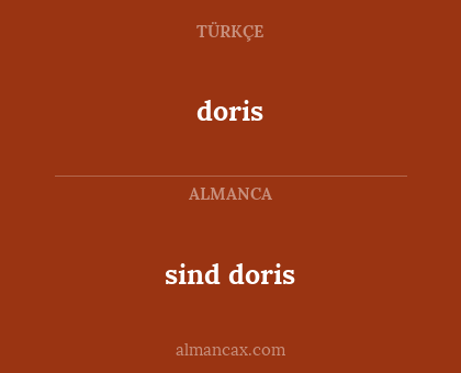 doris - sind doris