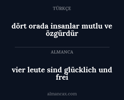 dört orada insanlar mutlu ve özgürdür - vier leute sind glücklich und frei