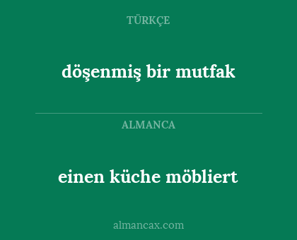 döşenmiş bir mutfak - einen küche möbliert