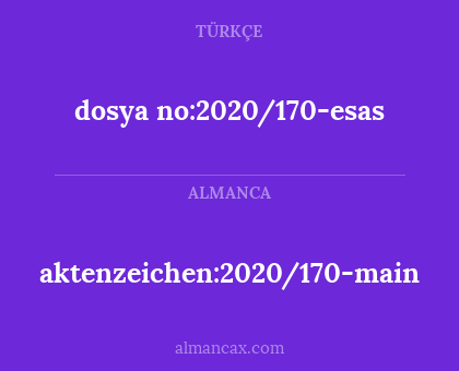 aktenzeichen:2020/170-main - dosya no:2020/170-esas