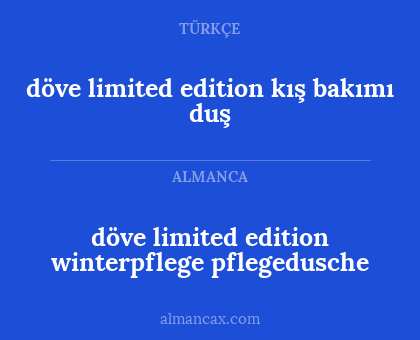 döve limited edition kış bakımı duş - döve limited edition winterpflege pflegedusche