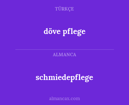 döve pflege - schmiedepflege