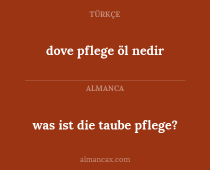 dove pflege öl nedir - was ist die taube pflege?