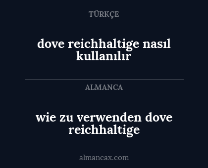 wie zu verwenden dove reichhaltige - dove reichhaltige nasıl kullanılır