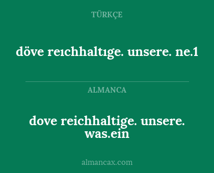 dove reichhaltige. unsere. was.ein - döve reıchhaltıge. unsere. ne.1