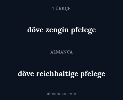 döve reichhaltige pfelege - döve zengin pfelege