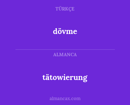 dövme - tätowierung