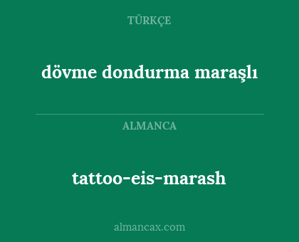 tattoo-eis-marash - dövme dondurma maraşlı