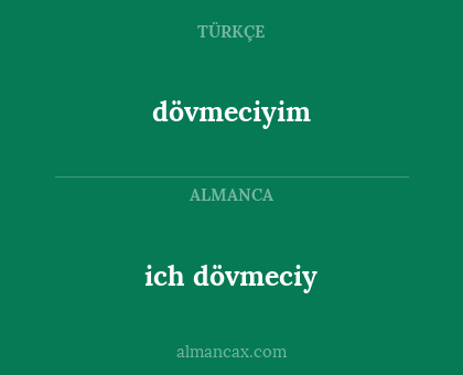 ich dövmeciy - dövmeciyim