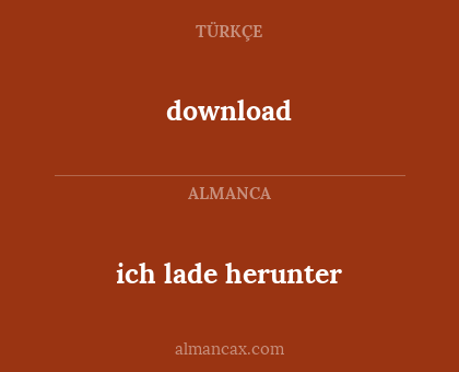 download - ich lade herunter