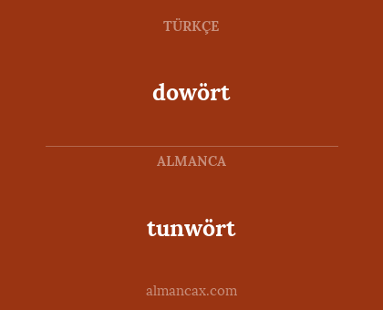 dowört - tunwört