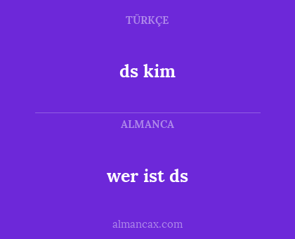 ds kim - wer ist ds