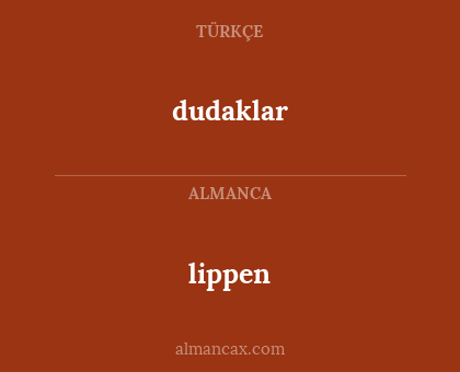 dudaklar - lippen