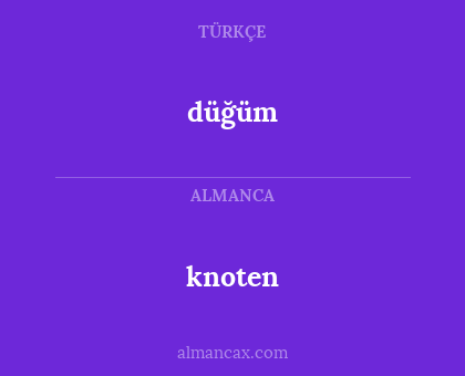 düğüm - knoten