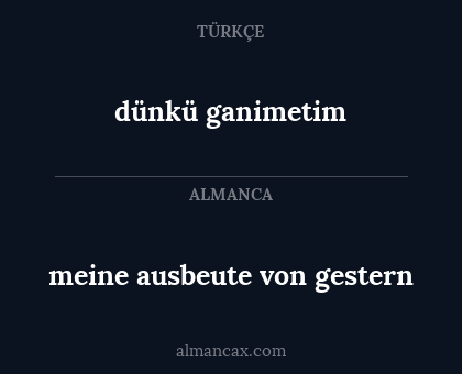 dünkü ganimetim - meine ausbeute von gestern