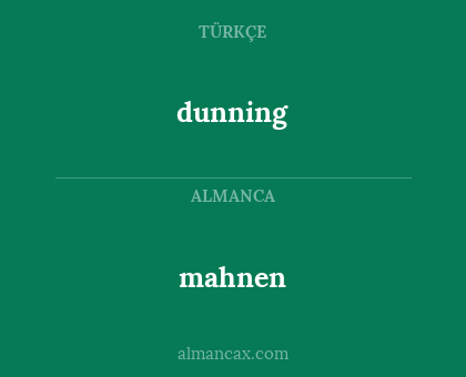 dunning - mahnen