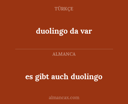duolingo da var - es gibt auch duolingo