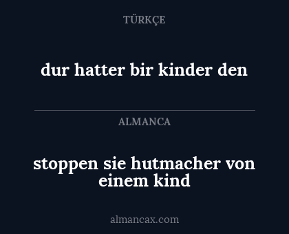 stoppen sie hutmacher von einem kind - dur hatter bir kinder den