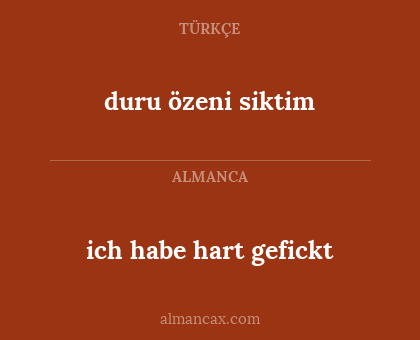 duru özeni siktim - ich habe hart gefickt
