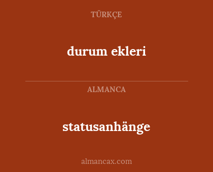 statusanhänge - durum ekleri