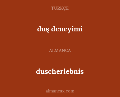 duş deneyimi - duscherlebnis