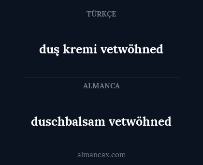 duschbalsam vetwöhned - duş kremi vetwöhned