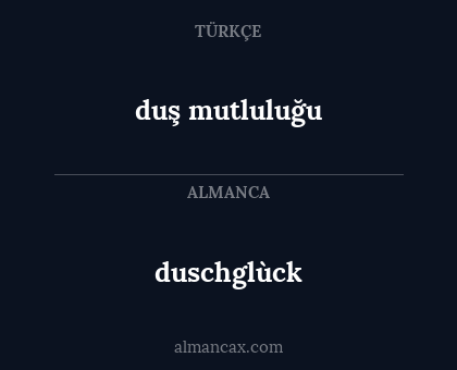 duschglùck - duş mutluluğu