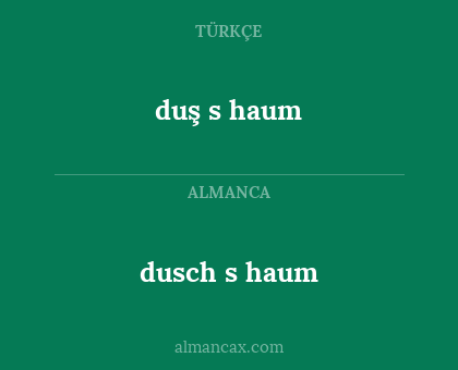 dusch s haum - duş s haum