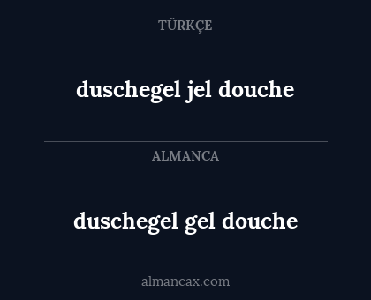duschegel gel douche - duschegel jel douche