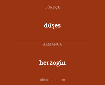 herzogin - düşes