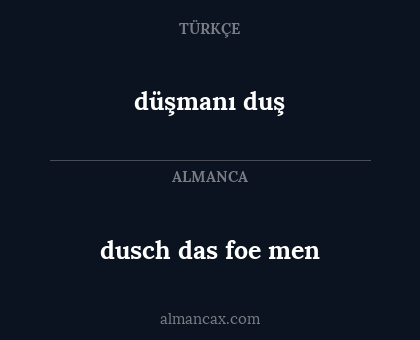 dusch das foe men - düşmanı duş