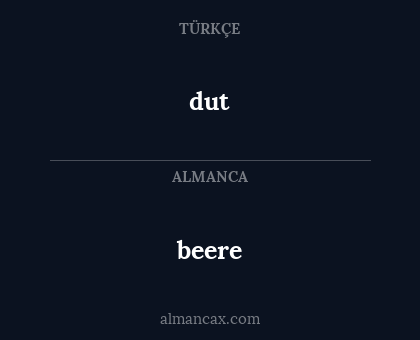 beere - dut