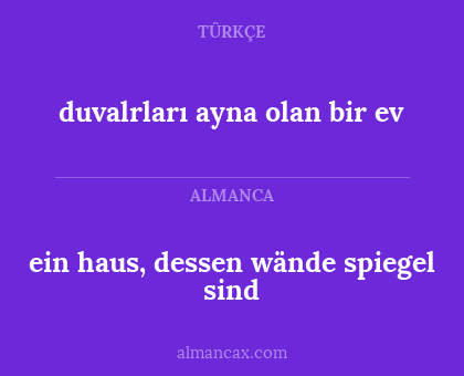 duvalrları ayna olan bir ev - ein haus, dessen wände spiegel sind