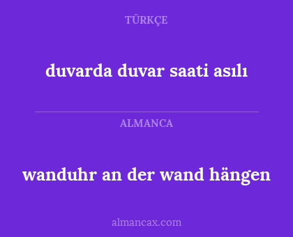 wanduhr an der wand hängen - duvarda duvar saati asılı