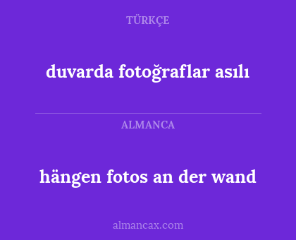 duvarda fotoğraflar asılı - hängen fotos an der wand