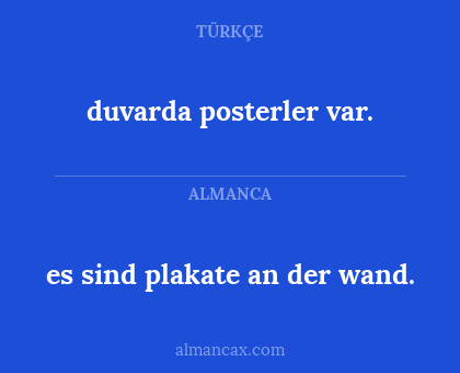 duvarda posterler var. - es sind plakate an der wand.