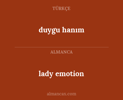 lady emotion - duygu hanım