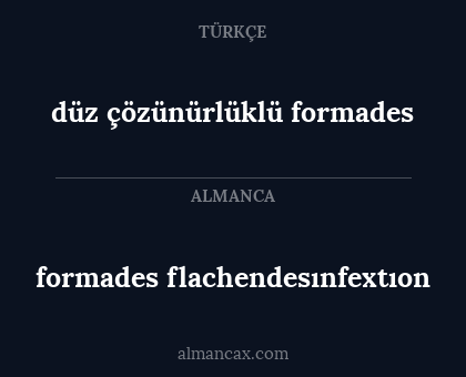 formades flachendesınfextıon - düz çözünürlüklü formades