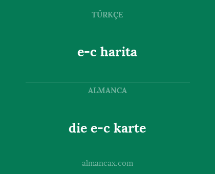 die e-c karte - e-c harita